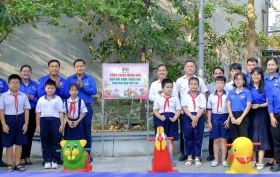 Thành đoàn Dĩ An: Khánh thành công trình khu vui chơi thiếu nhi