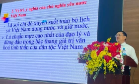 Huyện Bàu Bàng: 200 cán bộ, đảng viên tham gia lớp bồi dưỡng chuyên đề "Chủ nghĩa yêu nước Việt Nam"