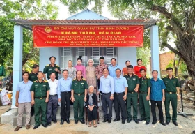Bộ Chỉ huy Quân sự tỉnh hoàn thành Chương trình "Chung tay xóa nhà tạm, nhà dột nát”