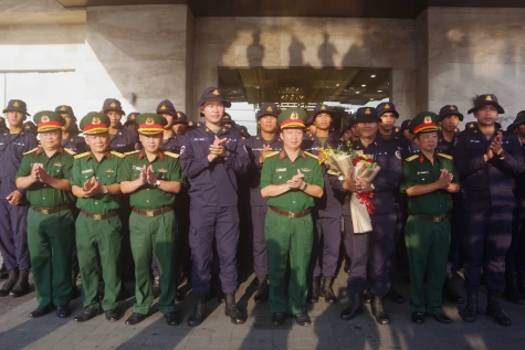 Bình Dương tiễn đoàn quân đội các nước tham gia diễu binh, diễu hành về nước