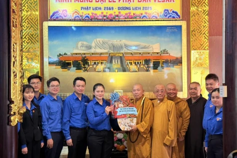 Tỉnh đoàn thăm, chúc mừng Ban Trị sự Giáo hội Phật giáo Việt Nam tỉnh