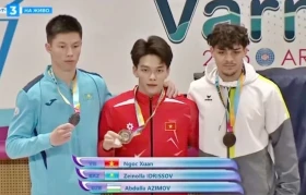 越南体操队夺得2025年世界体操杯保加利亚站金牌