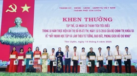 TP.Tân Uyên: Khen thưởng, biểu dương 41 tập thể và 85 cá nhân điển hình, tiêu biểu trong học tập và làm theo Bác