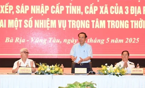 Ban Thường vụ Thành ủy TPHCM, Bình Dương và Bà Rịa - Vũng Tàu họp triển khai công tác sắp xếp đơn vị hành chính