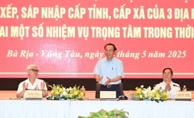 Party Standing Committees of HCMC , Binh Duong  and Ba Ria - Vung Tau provinces hold meeting to carry out arrangement of administrative units