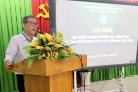 Tập huấn nghiệp vụ kiểm tra kì thi tuyển sinh lớp 10