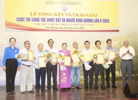 Trao 57 giải thưởng Cuộc thi sáng tác văn học nghệ thuật Đất và Người Bình Dương lần thứ X năm 2025