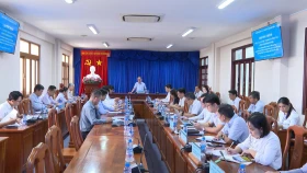 Lãnh đạo tỉnh làm việc với TP.Bến Cát về tiến độ thực hiện các công trình, dự án trên địa bàn