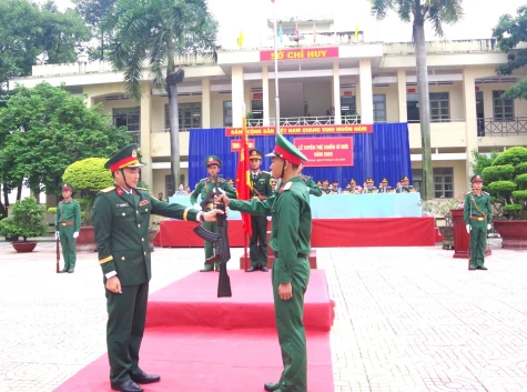 Bộ Chỉ huy Quân sự tỉnh tổ chức lễ tuyên thệ chiến sĩ mới năm 2025