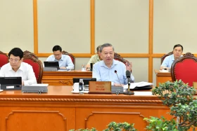 Tổng Bí thư Tô Lâm chủ trì họp về sắp xếp tổ chức bộ máy và đơn vị hành chính
