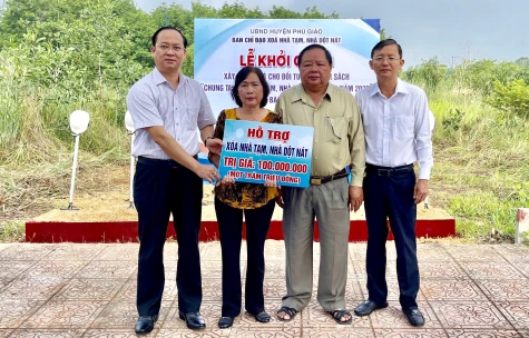 Huyện Phú Giáo: Khởi công xây dựng nhà cho gia đình chính sách