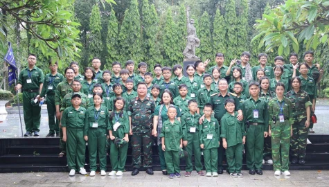 108 học sinh tham gia “Học kỳ hè quân đội”