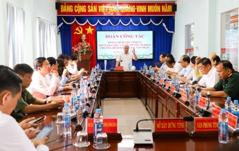 Bí thư Tỉnh ủy kiểm tra vận hành thử nghiệm phường Bình Dương và Thuận Giao sau sáp nhập
