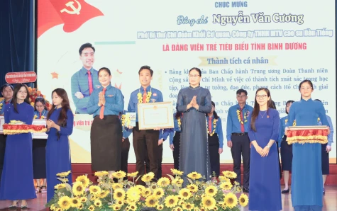 Bình Dương tuyên dương 95 Đảng viên trẻ và Đoàn viên ưu tú