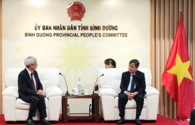 Lãnh đạo tỉnh tiếp và làm việc với Chủ tịch Tập đoàn MiTAC