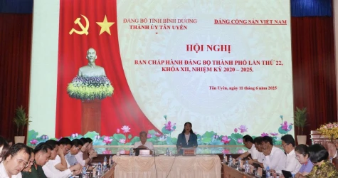Thành ủy Tân Uyên: Thực hiện đạt và vượt 12/26 chỉ tiêu nghị quyết đề ra