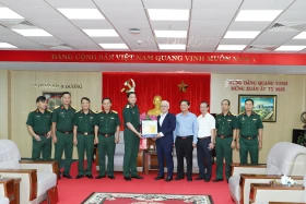 Đoàn công tác Bộ tư lệnh Quân đoàn 34 thăm, làm việc tại tỉnh Bình Dương