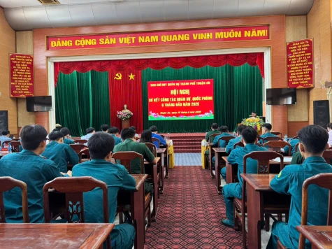 Ban Chỉ huy Quân sự TP.Thuận An: hoàn thành nhiệm vụ quân sự - quốc phòng