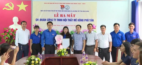 Công bố quyết định thành lập mới 3 chi đoàn doanh nghiệp