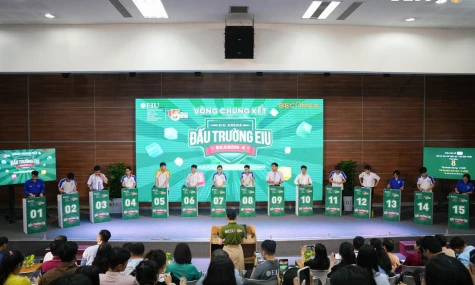 Chinh phục 15 vòng thi, học sinh Trường THPT Trịnh Hoài Đức đạt Quán quân Cuộc thi Đấu trường EIU season 4