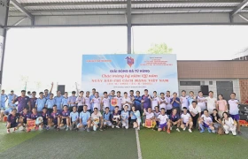 Sôi động giải bóng đá Tứ hùng chào mừng kỷ niệm 100 năm Ngày Báo chí Cách Mạng Việt Nam