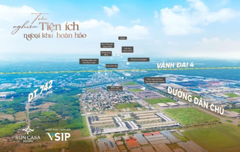 Sun Casa Square - Tâm điểm mới của đô thị công nghiệp Bình Dương