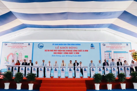 BIWASE khởi động nhà máy điện rác công suất 24MW
