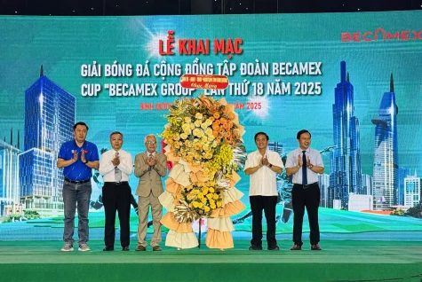 Khai mạc giải bóng đá cộng đồng Tập đoàn Becamex - Cúp Becamex Group lần thứ 18 năm 2025