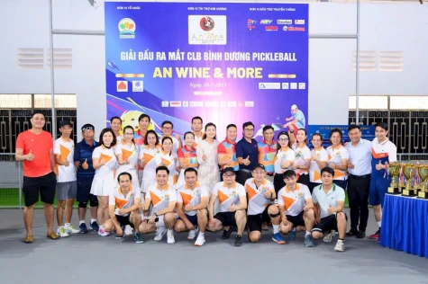 Giải đấu ra mắt Câu lạc bộ Bình Dương Pickleball: 100 phần quà dành tặng trẻ em nghèo trước năm học mới