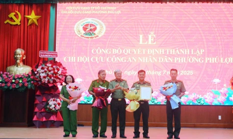 Thành lập Chi hội Cựu Công an nhân dân phường Phú Lợi