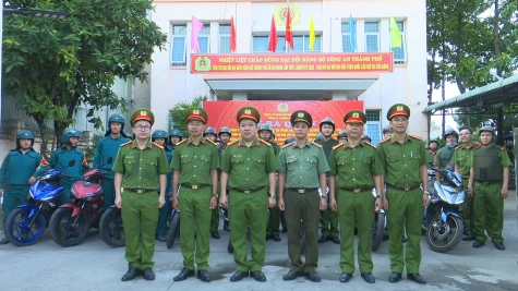 Công an các phường đồng loạt ra quân cao điểm tấn công trấn áp các loại tội phạm