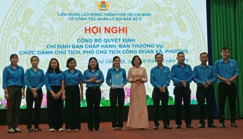 Kiện toàn chức năng hoạt động Công đoàn xã, phường sau sáp nhập