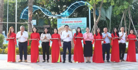 Phường Thuận An, TP.Hồ Chí Minh: Khánh thành hoa viên chào mừng Đại hội Đảng
